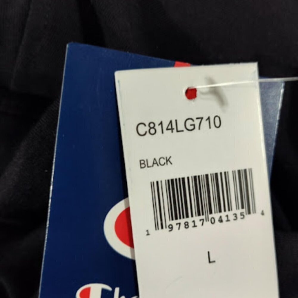 Champion Black Logo Spandex Leggings Size Large - Picture 9 of 10